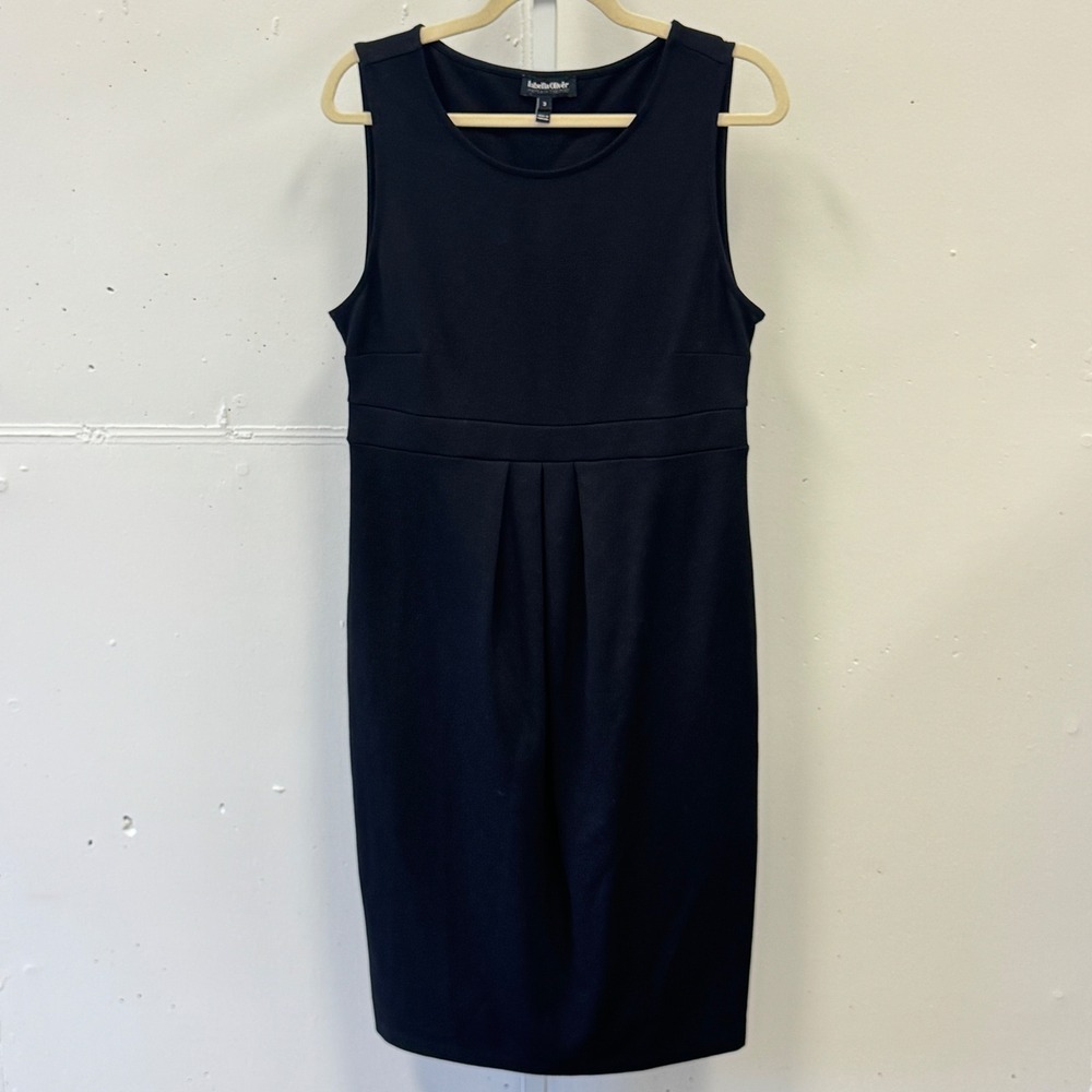 Isabella Oliver A Pea in the Pod Maternity Dress Pleated Empire Waist Black Med